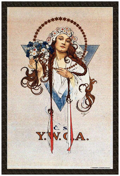 Naszywka Plakat C.S./ Y.W.C.A Alfons Mucha