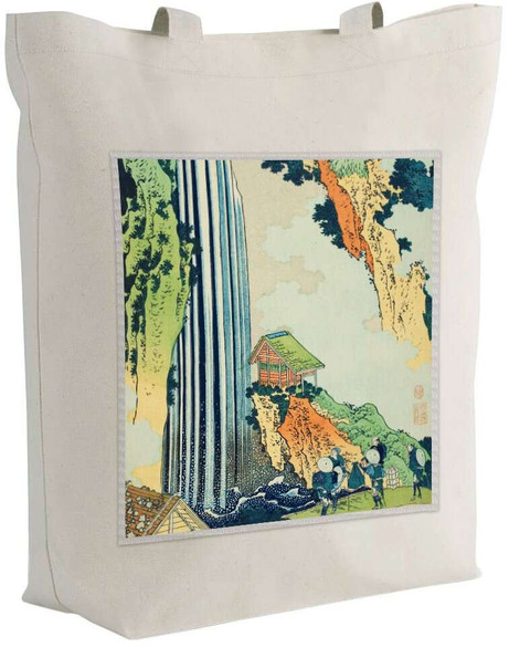Torba z naszywką Wodospad Ono na drodze Kisokaidō Katsushika Hokusai