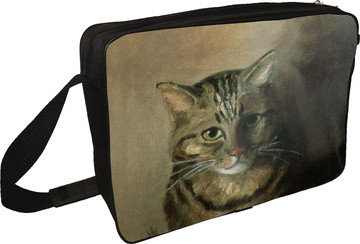 Torba na ramię Studium głowy kota tabby Louis Wain