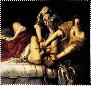 Ściereczka do okularów Judyta odcinająca głowę Holofernesowi Artemisia Gentileschi