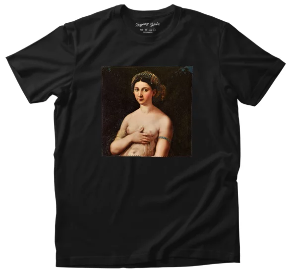 Koszulka z naszywką La Fornarina Rafael Santi