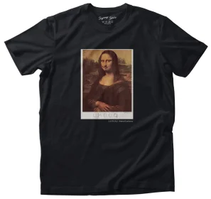 Koszulka z nadrukiem L.H.O.O.Q. Marcel Duchamp