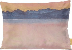Poduszka Genfersee mit Mont-Blanc im Morgenrot Ferdinand Hodler