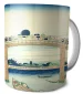 Kubek Pod mostem Mannen w Fukagawa Katsushika Hokusai