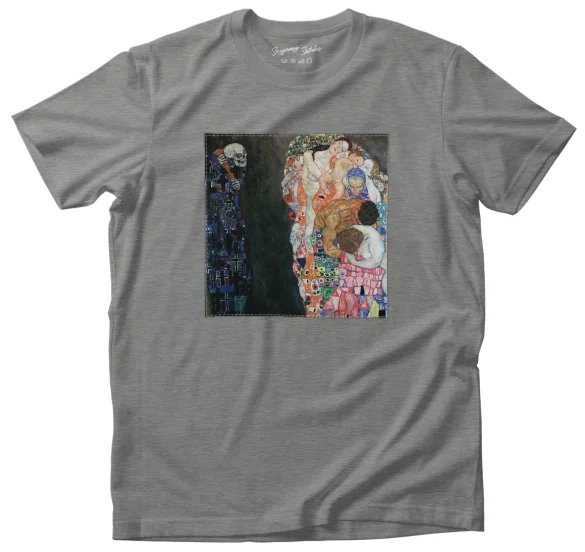 Koszulka z naszywką Śmierć i życie Gustav Klimt
