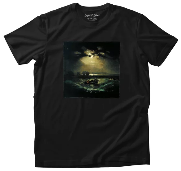 Koszulka z naszywką Rybacy na morzu William Turner