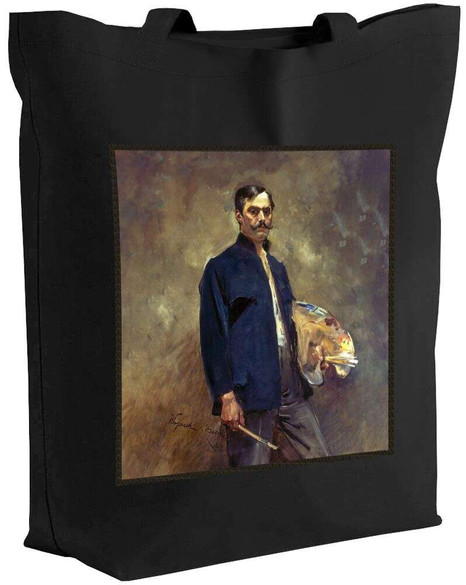 Torba z naszywką Portret własny z paletą Wojciech Kossak