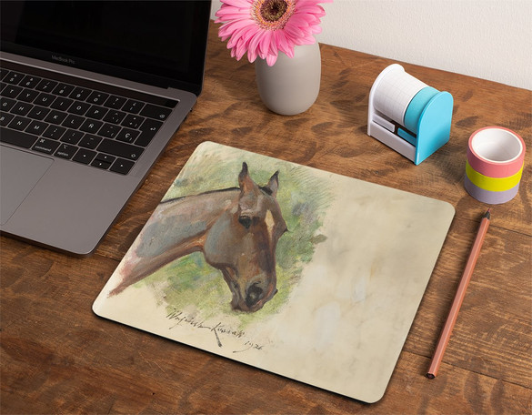 Podkładka Głowa gniadego konia Wojciech Kossak 36x29cm