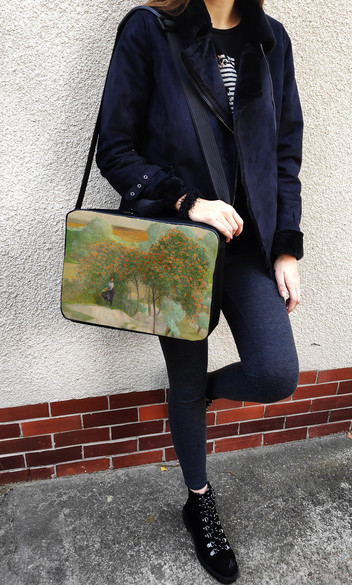 Torba na ramię Pejzaż z jarzębiną, część prawa tryptyku _Idź nad strumienie_ Jacek Malczewski