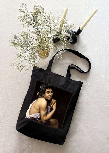 Torba z naszywką Chory Bachus Caravaggio