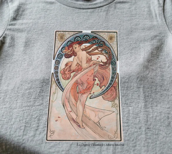 Koszulka z nadrukiem La Danse (Taniec) Alfons Mucha