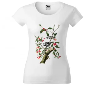 Bluzka damska Downy Woodpecker James Audubon