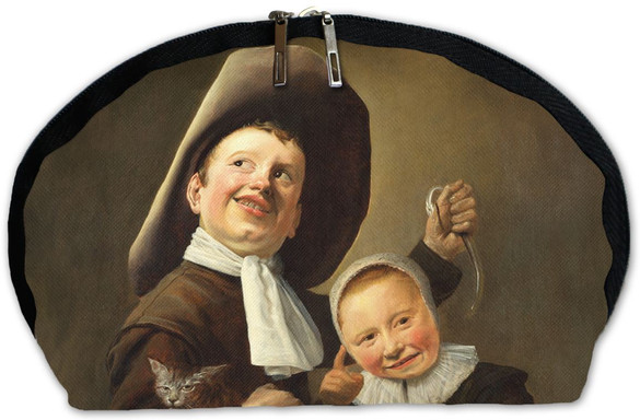 Kosmetyczka Chłopiec i dziewczynka z kotem i węgorzem Judith Leyster