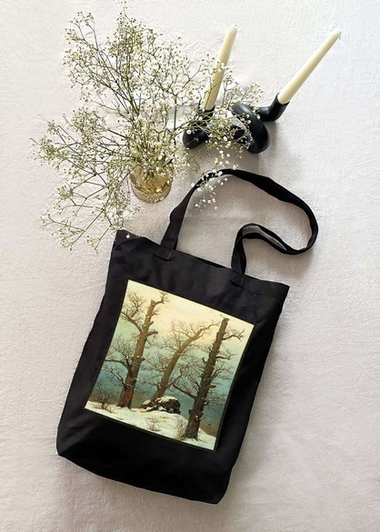 Torba z naszywką Dolmen w śniegu Caspar David Friedrich