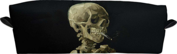 Piórnik Czaszka z palącym się papierosem Vincent Van Gogh