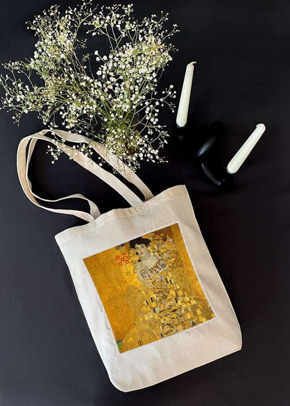 Torba z naszywką Złota Adela Gustav Klimt