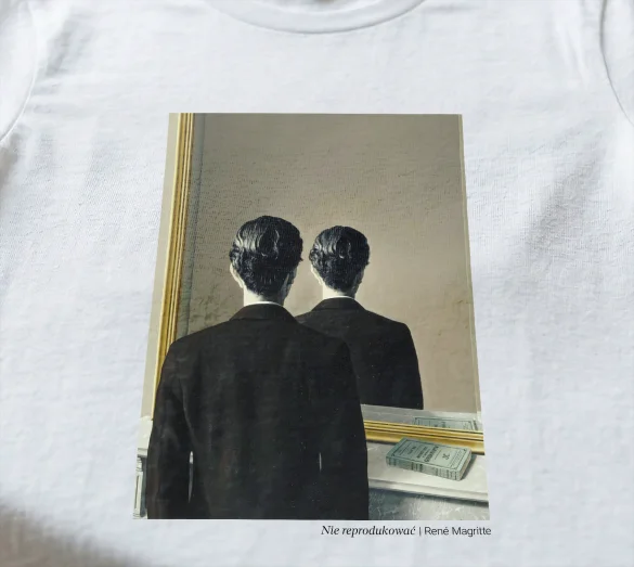 Koszulka z nadrukiem Nie reprodukować René Magritte