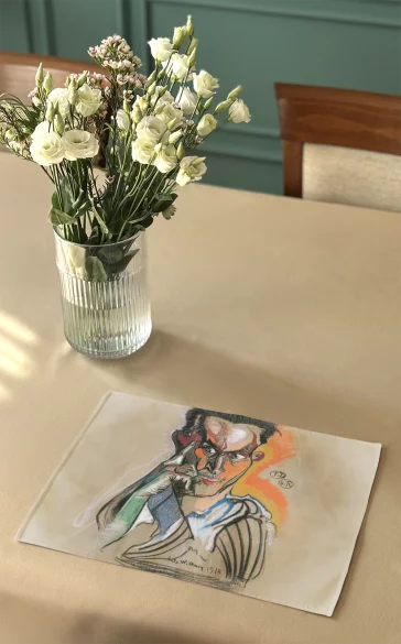 Podkładka na stół Autoportret, 1918 Witkacy