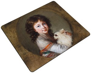 Podkładka Portret Elżbiety Mniszchówny z pieskiem Élisabeth Vigée-Lebrun 24x19cm