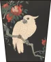 Ekran Biała papuga i granat Ohara Koson