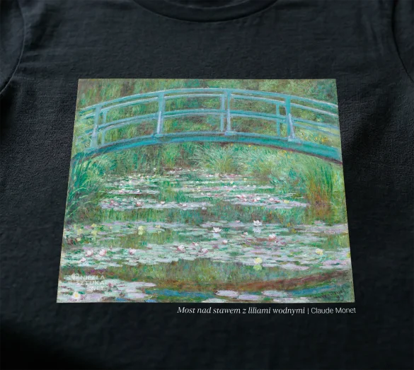 Bluzka damska Most nad stawem z liliami wodnymi Claude Monet