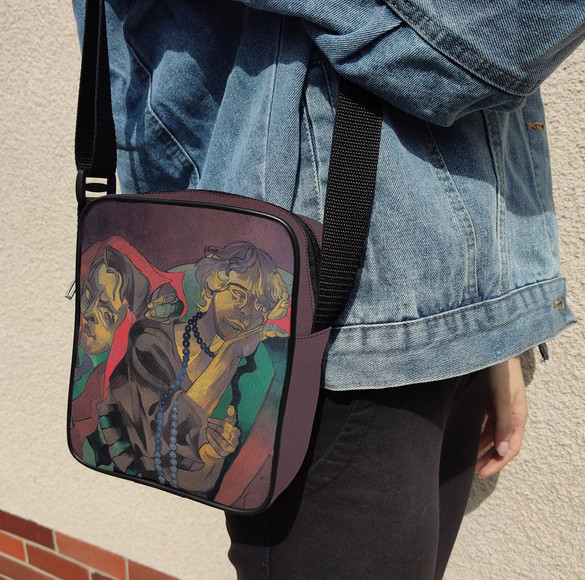 Torba listonoszka Dwie głowy Witkacy