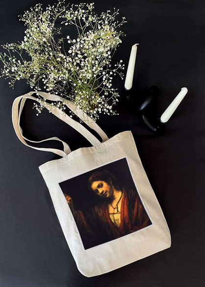 Torba z naszywką Portret Hendrickje Stoffels Rembrandt