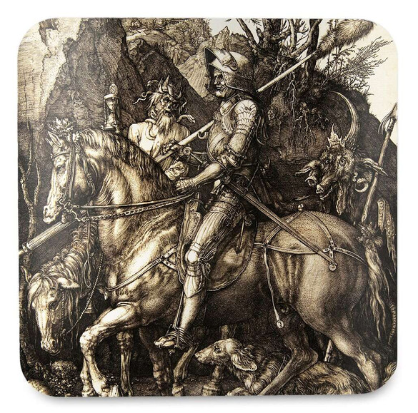 Podkładka pod kubek Rycerz, Śmierć i Diabeł Albrecht Dürer