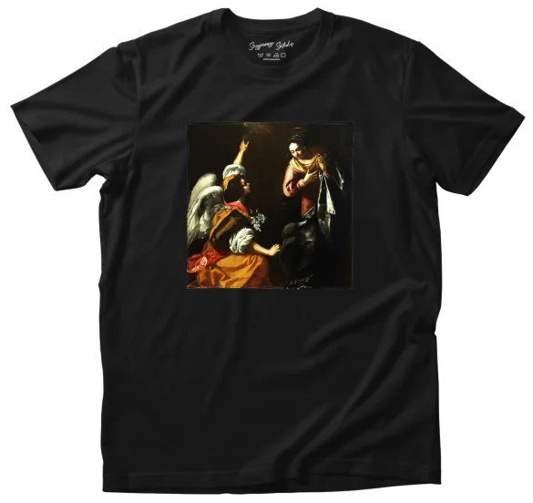 Koszulka z naszywką Zwiastowanie Artemisia Gentileschi