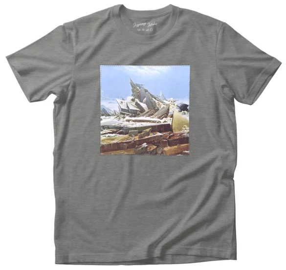 Koszulka z naszywką Morze lodu Caspar David Friedrich