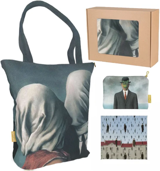 Zestaw prezentowy René Magritte Torba + Kosmetyczka + Ściereczka