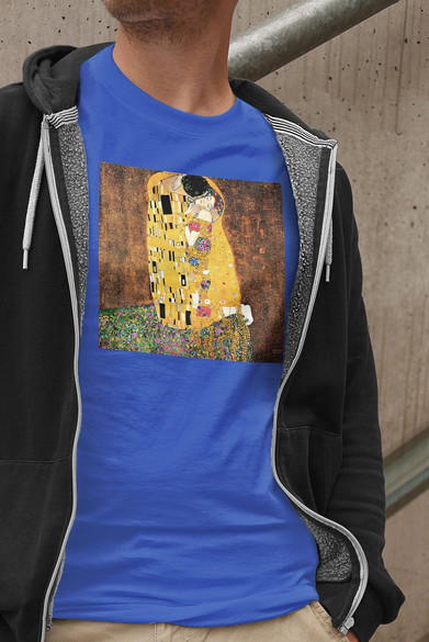 Koszulka z naszywką Pocałunek Gustav Klimt