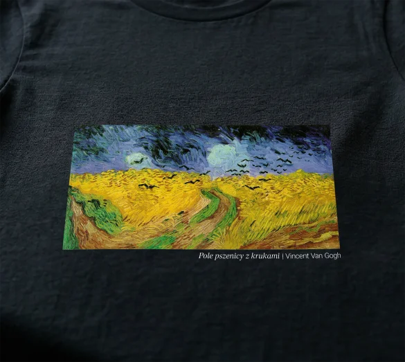 Bluzka damska Pole pszenicy z krukami Vincent Van Gogh