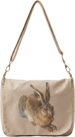 Torebka damska welurowa Młody zając Albrecht Dürer