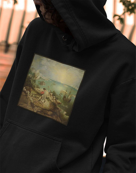 Bluza z naszywką Pejzaż z upadkiem Ikara Pieter Bruegel starszy