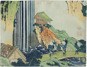 Podkładka na stół Wodospad Ono na drodze Kisokaidō Katsushika Hokusai