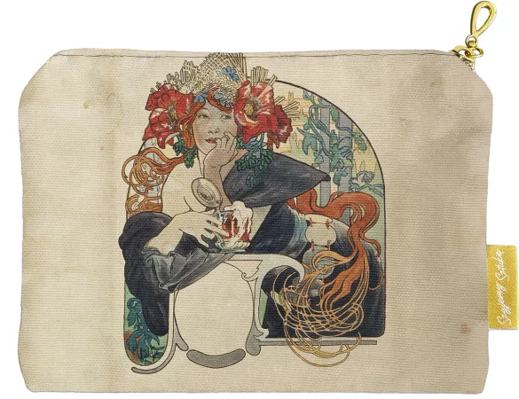 Kosmetyczka mini Bières De La Meuse (Piwo z mezy) Alfons Mucha