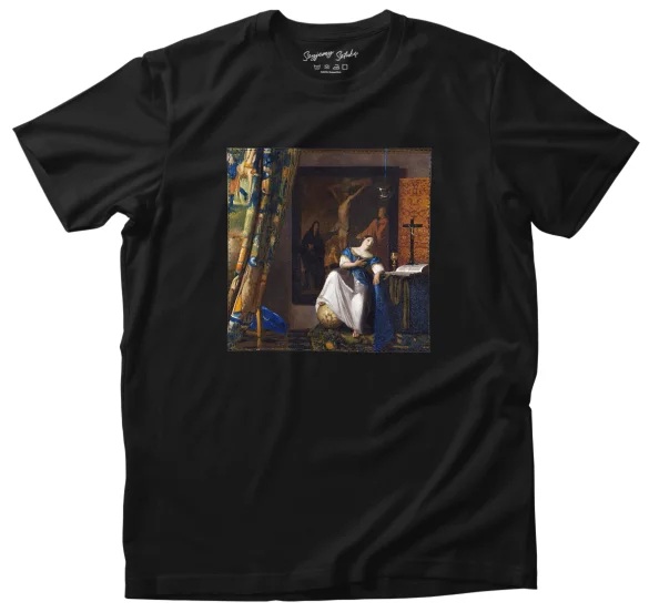 Koszulka z naszywką Alegoria wiary Jan Vermeer