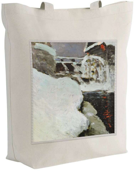 Torba z naszywką Młyn zimą Ferdynand Ruszczyc