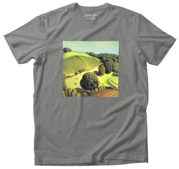 Koszulka z naszywką Young Corn Grant Wood