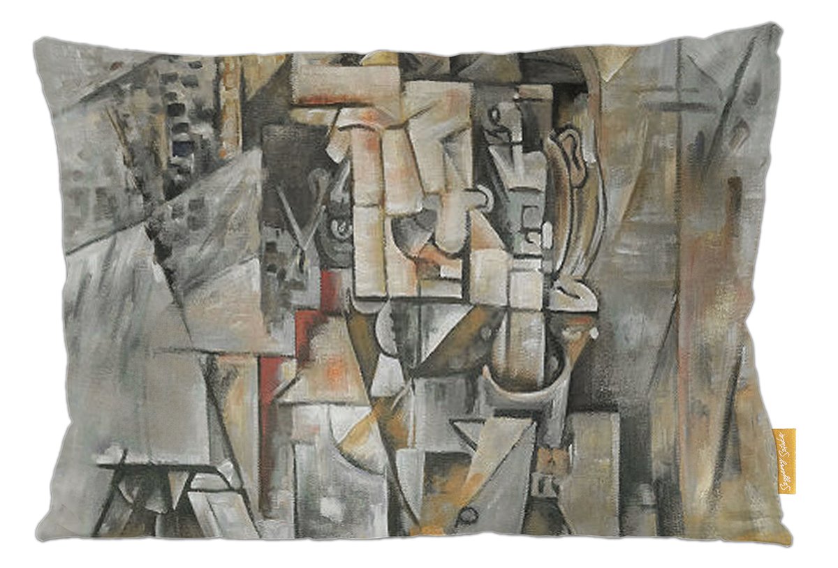 Poduszka dekoracyjna na prezent z obrazem Mężczyzna ze skrzypcami Pablo Picasso Szyjemy Sztukę