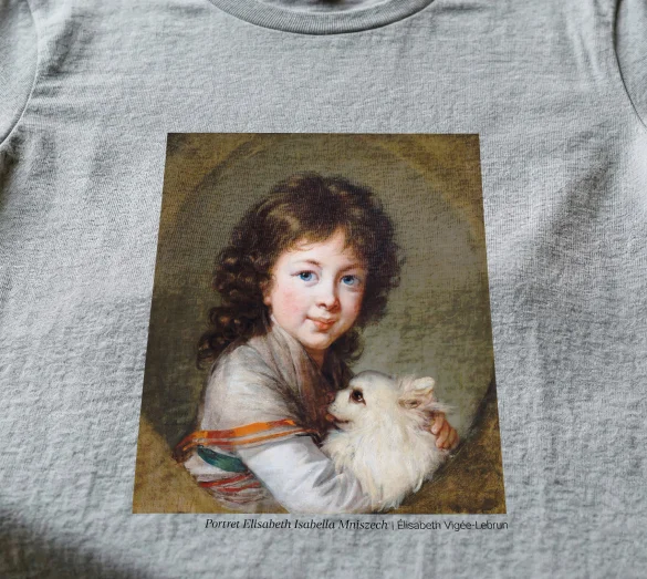 Koszulka z nadrukiem Portret Elisabeth Isabella Mniszech Élisabeth Vigée-Lebrun