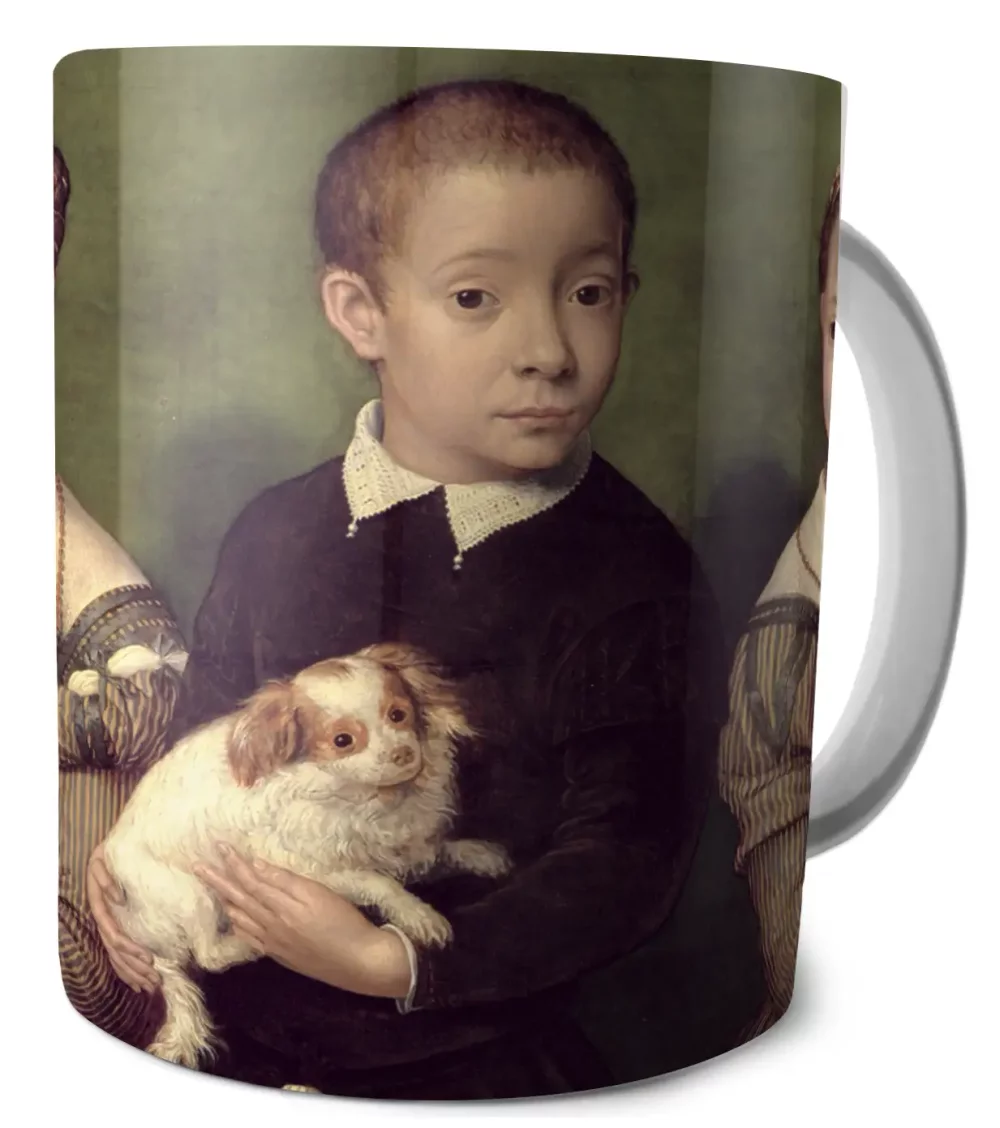 Kubek Troje dzieci z psem Sofonisba Anguissola