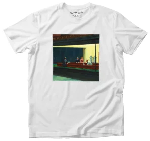 Koszulka z nadrukiem Nocne marki Edward Hopper