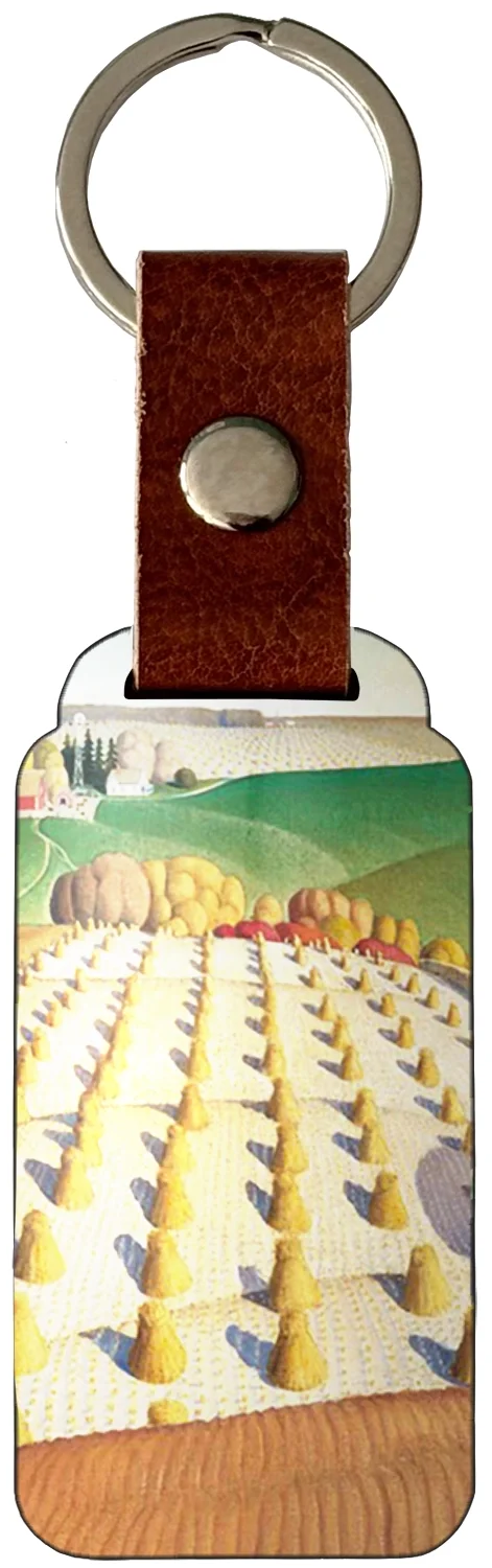 Brelok Fall Plowing Grant Wood