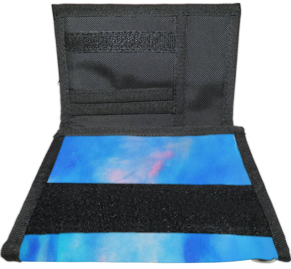 Portfel Szare linie z czarnym, niebieskim i żółtym Georgia O’Keeffe