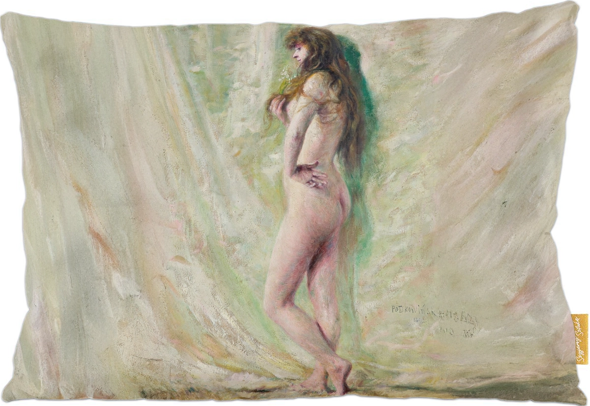 Poduszka dekoracyjna na prezent z obrazem Konwalia Władysław Podkowiński Szyjemy Sztukę