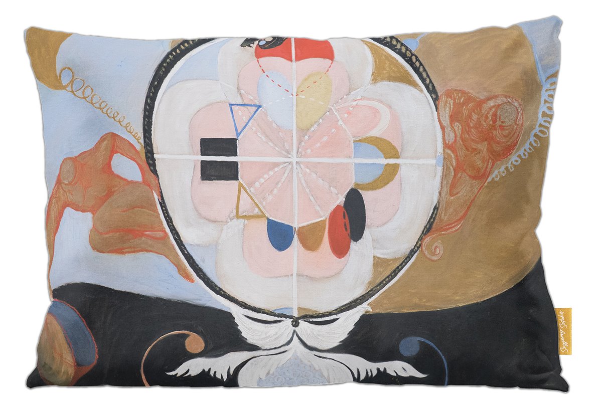 Poduszka dekoracyjna na prezent z obrazem Ewolucja, No. 13 Hilma af Klint Szyjemy Sztukę