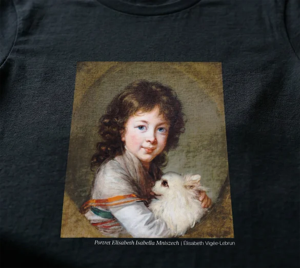 Koszulka z nadrukiem Portret Elisabeth Isabella Mniszech Élisabeth Vigée-Lebrun
