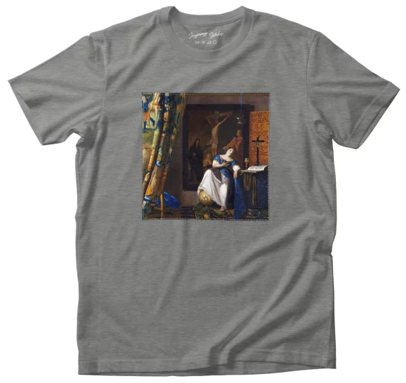 Koszulka z naszywką Alegoria wiary Jan Vermeer